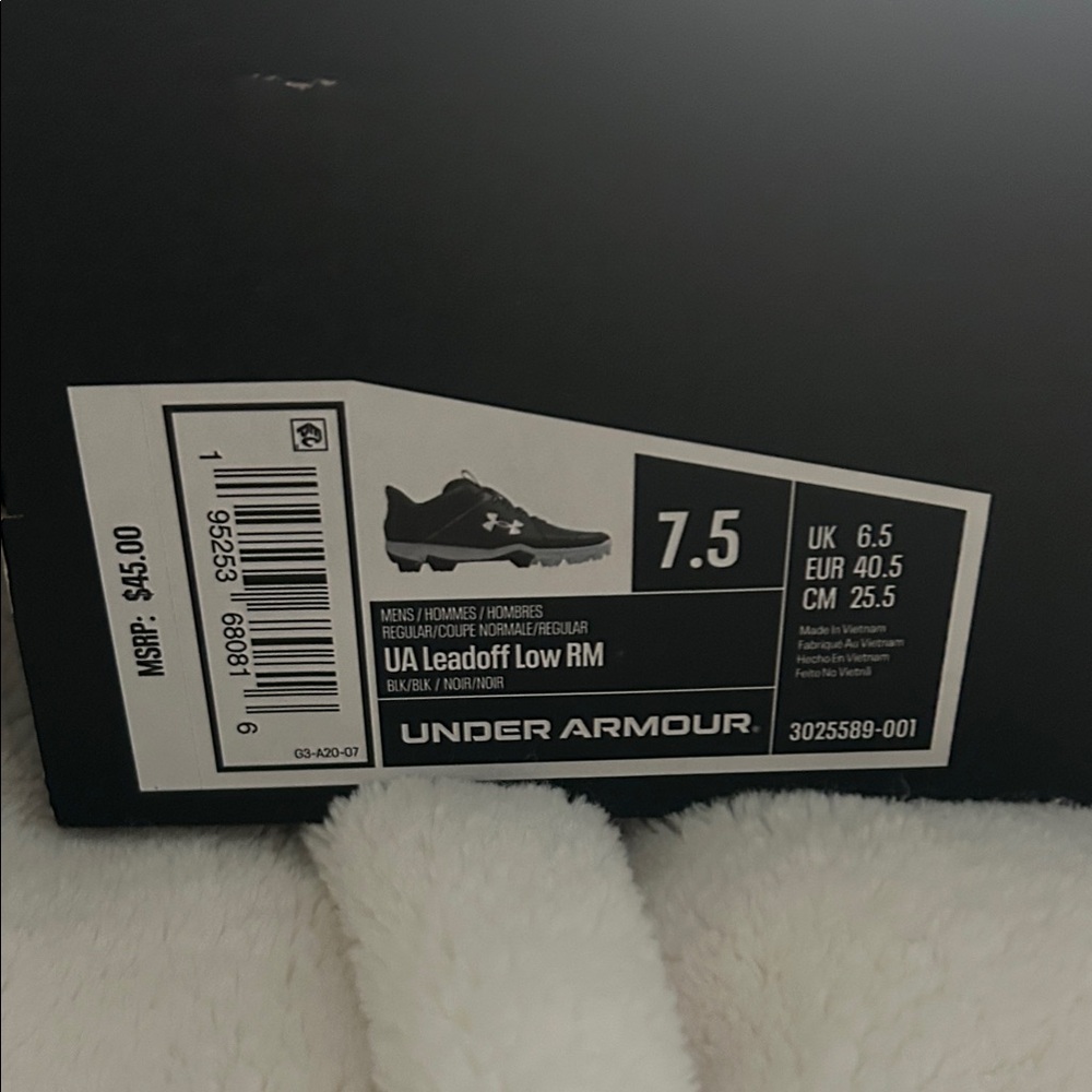 Under Armour Men's Black UA Leadoff Low RM Athletic Shoes